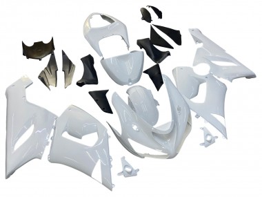 2005-2006 Kawasaki ZX6R Motorcycle Fairings - White UK Manufacturers