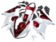 2005-2006 Kawasaki ZX6R Motorcycle Fairings - White Red UK Manufacturers