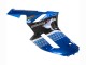 2007-2008 Kawasaki ZX6R Motorcycle Fairings - Black Blue Elf UK Manufacturers