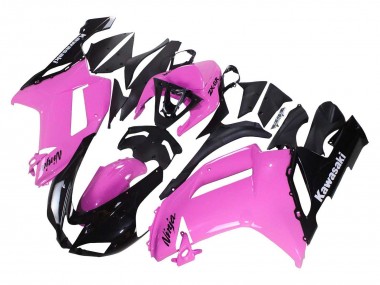 2007-2008 Kawasaki ZX6R Motorcycle Fairings - Black Pink Ninja UK Manufacturers
