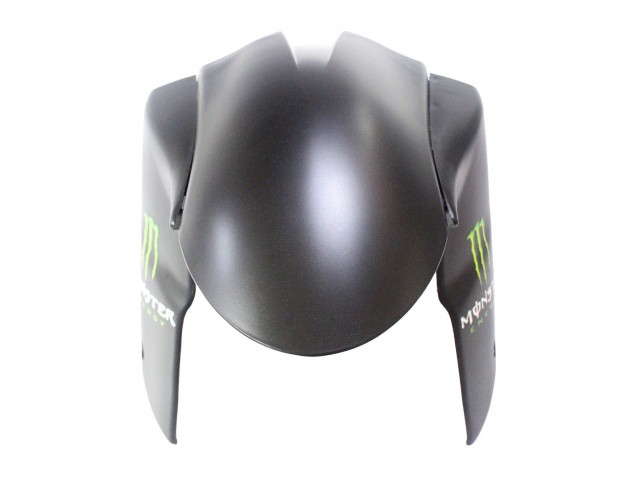 2007-2008 Kawasaki ZX6R Motorcycle Fairings - Black White Red with White Snow Decal Ninja Elf UK Manufacturers