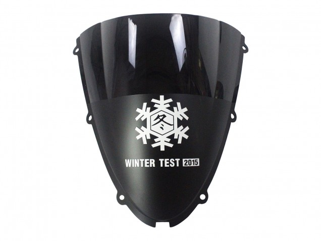 2007-2008 Kawasaki ZX6R Motorcycle Fairings - Black White Red with White Snow Decal Ninja Elf UK Manufacturers