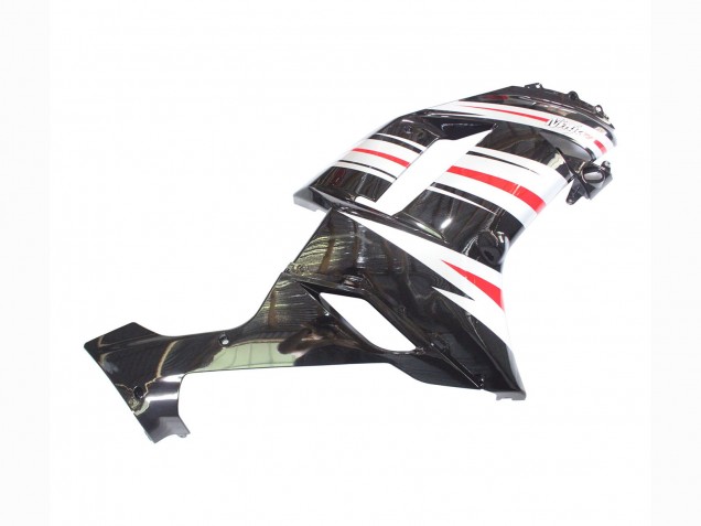 2007-2008 Kawasaki ZX6R Motorcycle Fairings - Black Silver Red Ninja UK Manufacturers