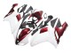 2007-2008 Kawasaki ZX6R Motorcycle Fairing - White Red UK Manufacturers