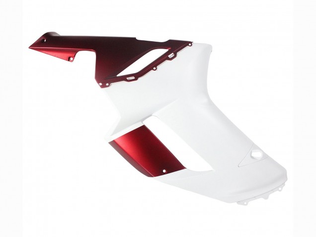 2007-2008 Kawasaki ZX6R Motorcycle Fairing - White Red UK Manufacturers