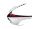 2007-2008 Kawasaki ZX6R Motorcycle Fairing - White Red UK Manufacturers