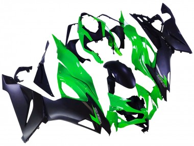 2019-2022 Kawasaki ZX6R Motorcycle Fairings - Green Matte Black UK Manufacturers
