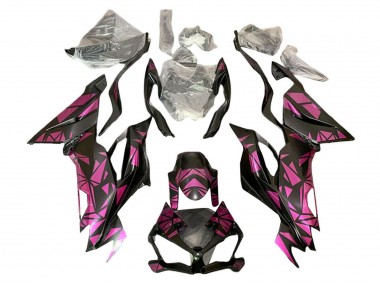 2019-2022 Kawasaki ZX6R Motorcycle Fairings - Purple Black UK Manufacturers
