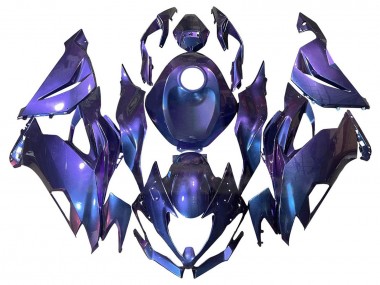 2019-2022 Kawasaki ZX6R Motorcycle Fairings - Purple Blue UK Manufacturers