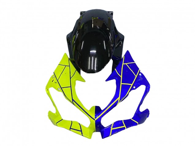 2019-2022 Kawasaki ZX6R Motorcycle Fairings - Blue Yellow UK Manufacturers
