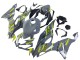 2019-2022 Kawasaki ZX6R Motorcycle Fairings - Nardo Grey Yellow UK Manufacturers