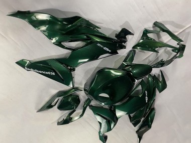 2019-2022 Kawasaki ZX6R Motorcycle Fairings - Dark Green UK Manufacturers