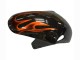 2000-2002 Suzuki GSXR1000 Motorcycle Fairings - Glossy Black Orange Flame UK Manufacturers