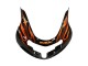 2000-2002 Suzuki GSXR1000 Motorcycle Fairings - Glossy Black Orange Flame UK Manufacturers