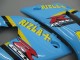 2000-2002 Suzuki GSXR1000 Motorcycle Fairings - Light Blue Yellow Black Motul Rizla UK Manufacturers