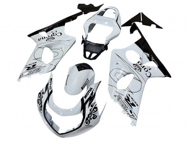 2000-2002 Suzuki GSXR1000 Motorcycle Fairings - White Black Motul Corona UK Manufacturers