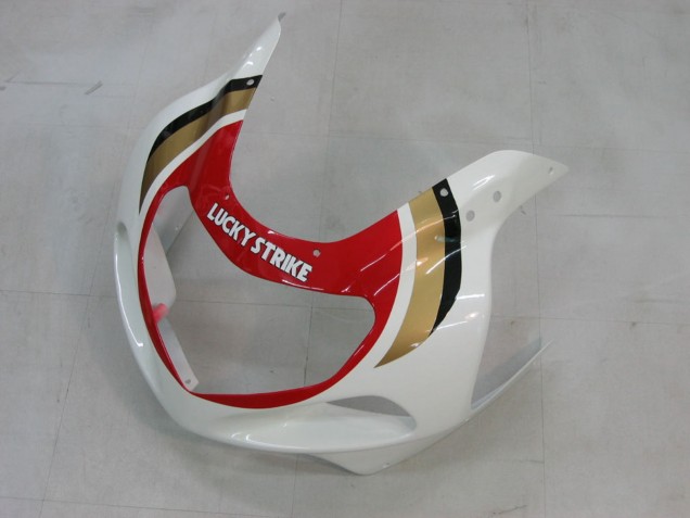 2000-2002 Suzuki GSXR1000 Motorcycle Fairings - White Red Lucky Strike UK Manufacturers