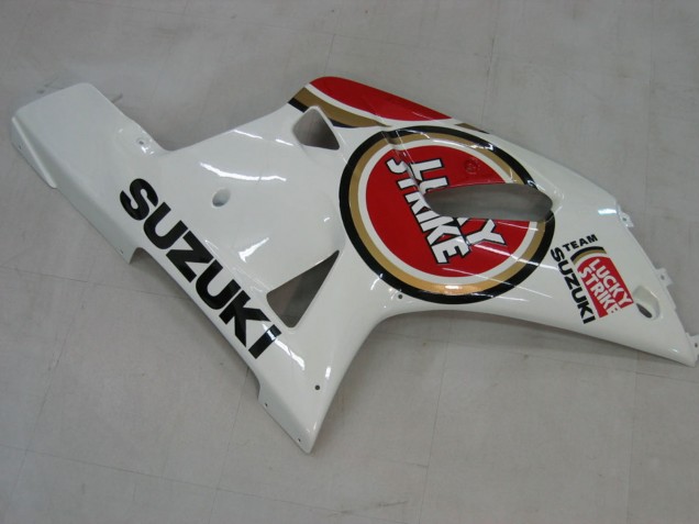 2000-2002 Suzuki GSXR1000 Motorcycle Fairings - White Red Lucky Strike UK Manufacturers