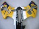 2000-2002 Suzuki GSXR1000 Motorcycle Fairings - Yellow Dark Blue White Motul Corona UK Manufacturers