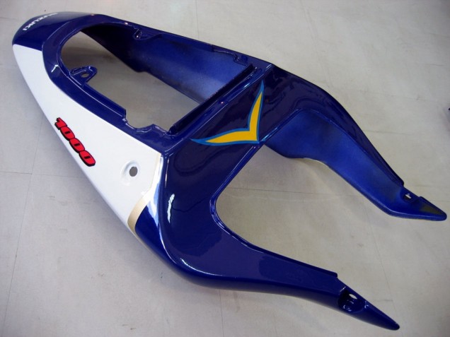 2000-2002 Suzuki GSXR1000 Motorcycle Fairings - Yellow Dark Blue White Motul Corona UK Manufacturers