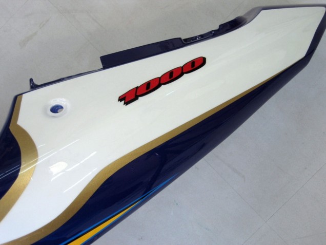 2000-2002 Suzuki GSXR1000 Motorcycle Fairings - Yellow Dark Blue White Motul Corona UK Manufacturers