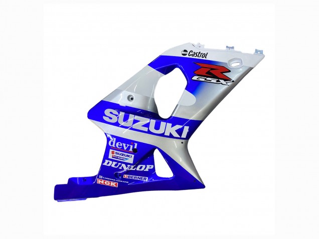 2000-2002 Suzuki GSXR1000 Motorcycle Fairings - Blue White Silver Castrol Dunlop UK Manufacturers