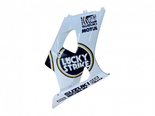 2003-2004 Suzuki GSXR 1000 Motorcycle Fairings - White Black Gold Motul Lucky Strike UK Manufacturers