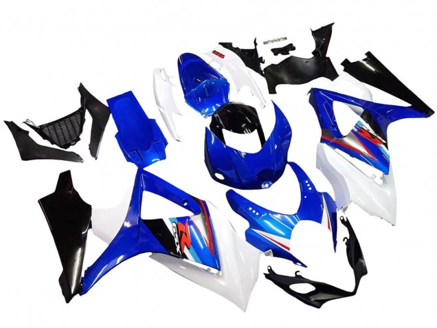 2007-2008 Suzuki GSXR 1000 Motorcycle Fairings - White Blue Black Red UK Manufacturers
