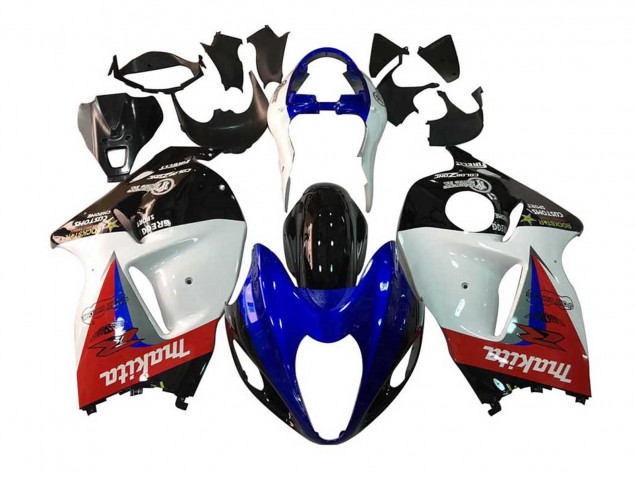 1996-2007 Suzuki GSXR 1300 Hayabusa Motorcycle Fairings - White Blue Red Makita Black UK Manufacturers