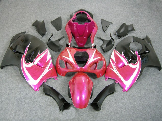 1996-2007 Suzuki GSXR 1300 Hayabusa Motorcycle Fairings - Pink White Black UK Manufacturers