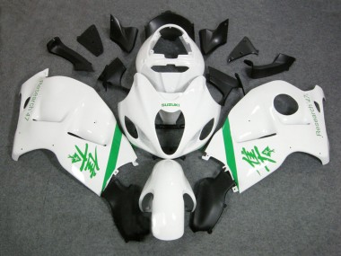 1996-2007 Suzuki GSXR 1300 Hayabusa Motorcycle Fairings - White Green UK Manufacturers