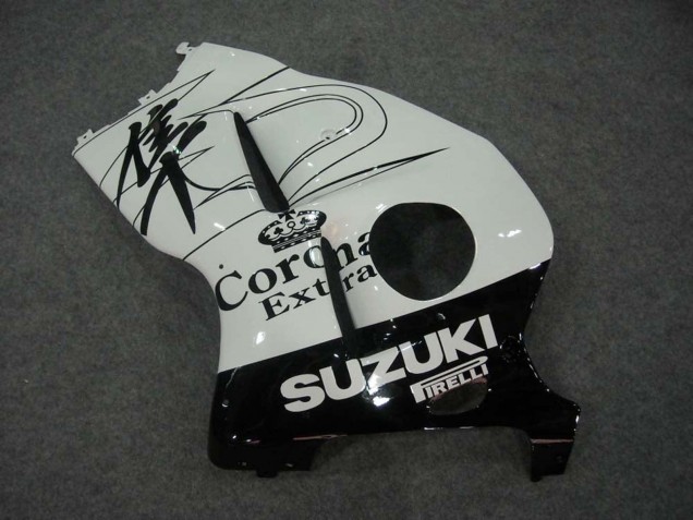1996-2007 Suzuki GSXR 1300 Hayabusa Motorcycle Fairings - White Black Corona UK Manufacturers