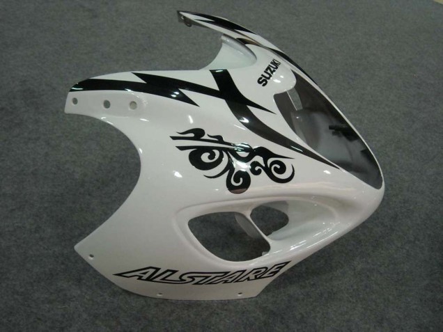 1996-2007 Suzuki GSXR 1300 Hayabusa Motorcycle Fairings - White Black Corona UK Manufacturers