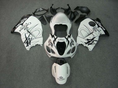 1996-2007 Suzuki GSXR 1300 Hayabusa Motorcycle Fairings - White Black Corona UK Manufacturers