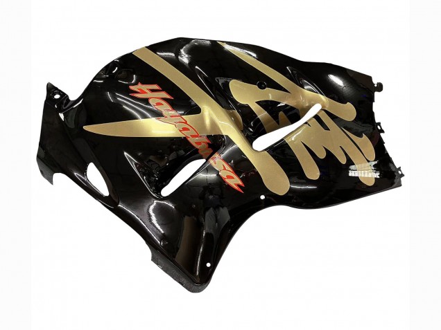 1996-2007 Suzuki GSXR 1300 Hayabusa Motorcycle Fairings - Glossy Black Gold Hayabusa UK Manufacturers