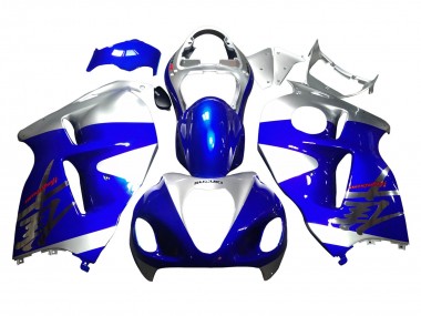 1996-2007 Suzuki GSXR 1300 Hayabusa Motorcycle Fairings - Blue Silver Hayabusa UK Manufacturers