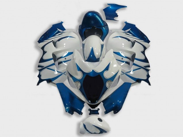 1996-2007 Suzuki GSXR 1300 Hayabusa Motorcycle Fairings - White Dark Blue UK Manufacturers