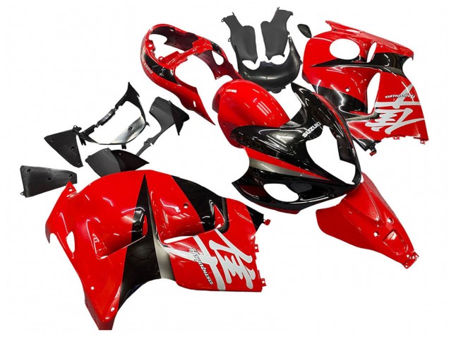 1996-2007 Suzuki GSXR 1300 Hayabusa Motorcycle Fairings - Red Black Hayabusa UK Manufacturers
