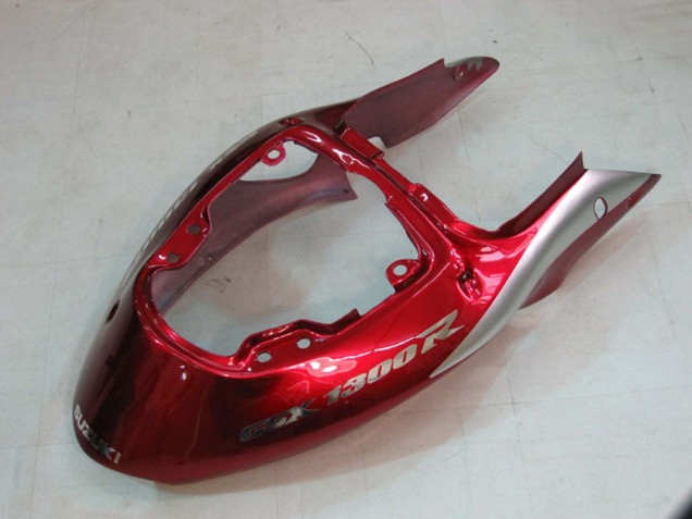 1996-2007 Suzuki GSXR 1300 Hayabusa Motorcycle Fairings - Silver Red Hayabusa UK Manufacturers