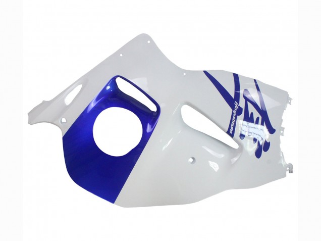 1996-2007 Suzuki GSXR 1300 Hayabusa Motorcycle Fairings - White Blue Hayabusa UK Manufacturers