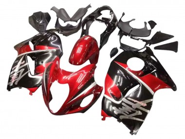 1996-2007 Suzuki GSXR 1300 Hayabusa Motorcycle Fairings - Red Glossy Black Hayabusa UK Manufacturers