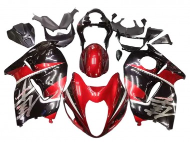 1996-2007 Suzuki GSXR 1300 Hayabusa Motorcycle Fairings - Red Glossy Black Hayabusa UK Manufacturers