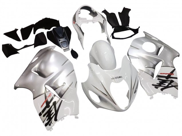 1996-2007 Suzuki GSXR 1300 Hayabusa Motorcycle Fairings - White Silver Hayabusa UK Manufacturers