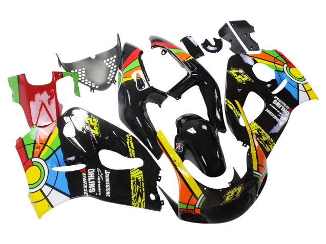 1996-2000 Suzuki GSXR 600 / GSXR 750 Motorcycle Fairings - Black Multicolor 27 UK Manufacturers