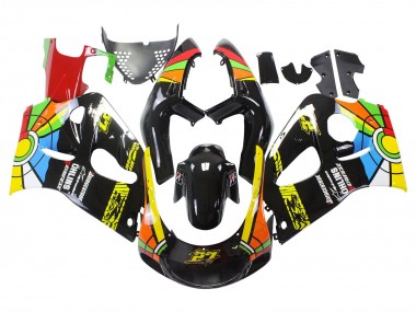 1996-2000 Suzuki GSXR 600 / GSXR 750 Motorcycle Fairings - Black Multicolor 27 UK Manufacturers