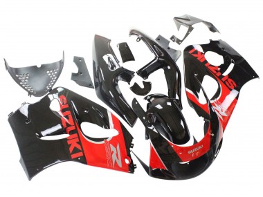 1996-2000 Suzuki GSXR 600 / GSXR 750 Motorcycle Fairings - Black Red UK Manufacturers