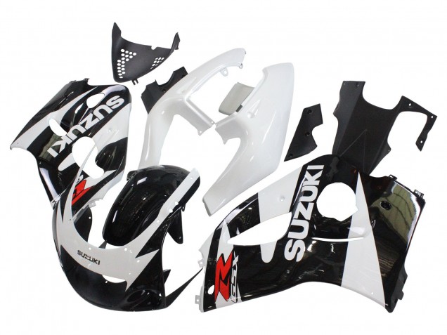1996-2000 Suzuki GSXR 600 / GSXR 750 Motorcycle Fairings - Black White UK Manufacturers