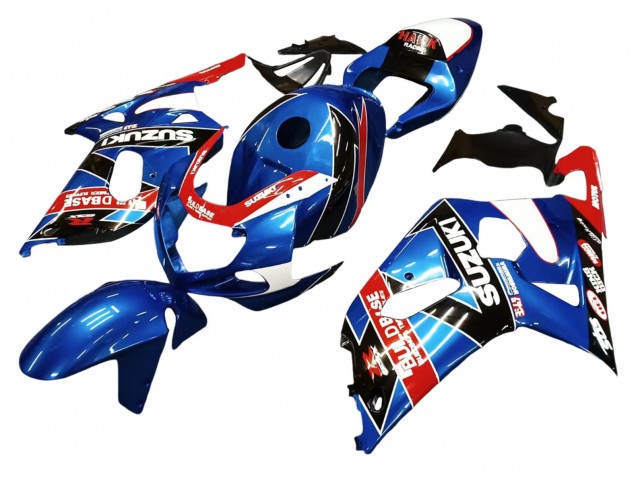 2001-2003 Suzuki GSXR 600 / GSXR 750 Motorcycle Fairings - Blue Red Racing UK Manufacturers