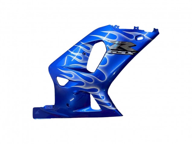 2001-2003 Suzuki GSXR 600 / GSXR 750 Motorcycle Fairings - Blue with White Flame UK Manufacturers