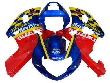 2001-2003 Suzuki GSXR 600 / GSXR 750 Motorcycle Fairings - Blue Red Yellow UK Manufacturers